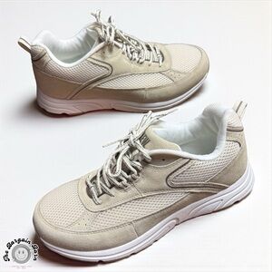 NWOB Drew Women’s Athena Oxford Beige Comfort Orthopedic Walking Shoes (10W)